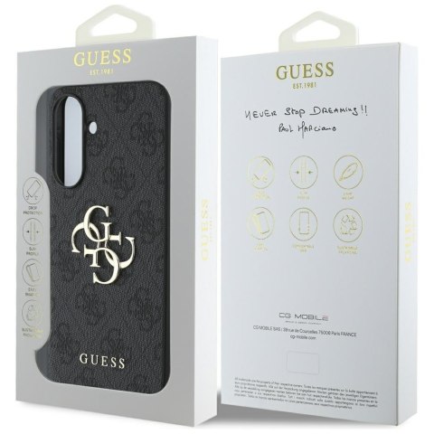 Guess Nakładka HC 4G PU Big Logo do Samsung Galaxy A36 Czarna