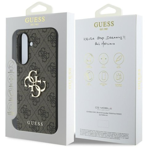 Guess Nakładka HC 4G PU Big Logo do Samsung Galaxy A56 Brązowa Guess Nakładka HC 4G PU Big Logo do Samsung Galaxy A56 Brązowa