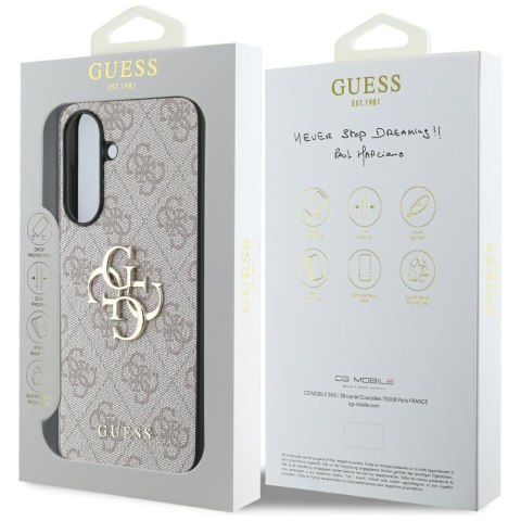 Guess Nakładka HC 4G PU Big Logo do Samsung Galaxy A56 Różowa Guess Nakładka HC 4G PU Big Logo do Samsung Galaxy A56 Różowa