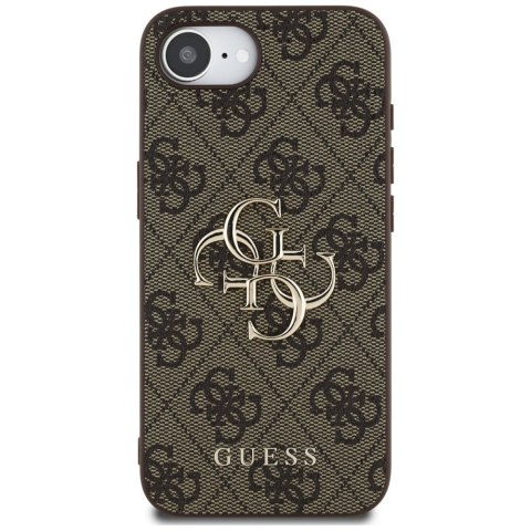 Guess Nakładka HC 4G PU Big Logo do iPhone 16e Brązowa Guess Nakładka HC 4G PU Big Logo do iPhone 16e Brązowa
