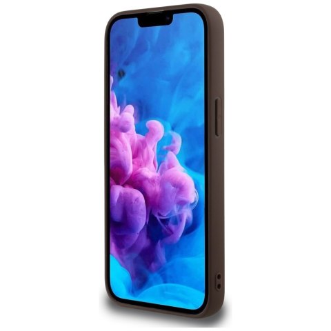 Guess Nakładka HC 4G PU Big Logo do iPhone 16e Brązowa Guess Nakładka HC 4G PU Big Logo do iPhone 16e Brązowa