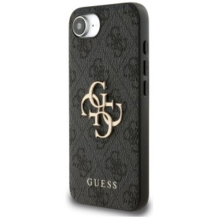 Guess Nakładka HC 4G PU Big Logo do iPhone 16e Czarna