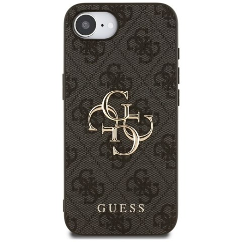 Guess Nakładka HC 4G PU Big Logo do iPhone 16e Czarna