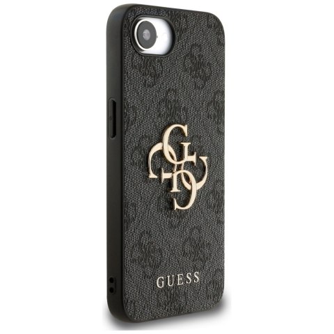 Guess Nakładka HC 4G PU Big Logo do iPhone 16e Czarna
