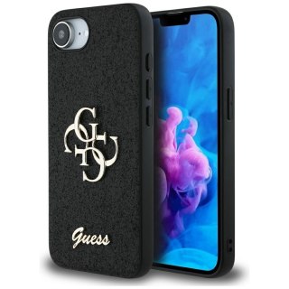 Guess Nakładka HC Fixed Glitter Big 4G do iPhone 16e Czarna