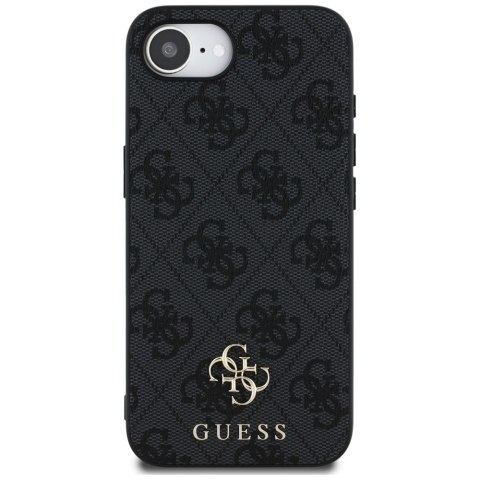 Guess Nakładka HC MagSafe PU 4G Small 4G and Classic do iPhone 16e Czarna