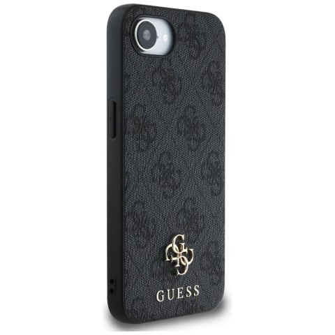 Guess Nakładka HC MagSafe PU 4G Small 4G and Classic do iPhone 16e Czarna