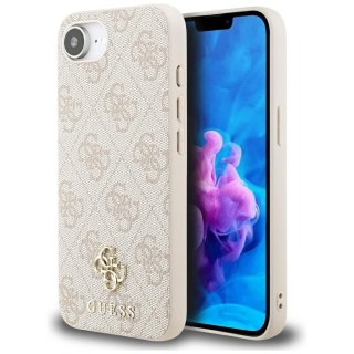 Guess Nakładka HC MagSafe PU 4G Small 4G and Classic do iPhone 16e Różowa