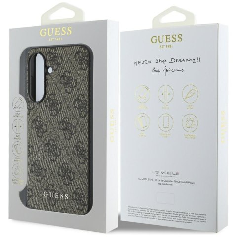 Guess Nakładka HC PU 4G Charm do Samsung Galaxy A36 Brązowa Guess Nakładka HC PU 4G Charm do Samsung Galaxy A36 Brązowa