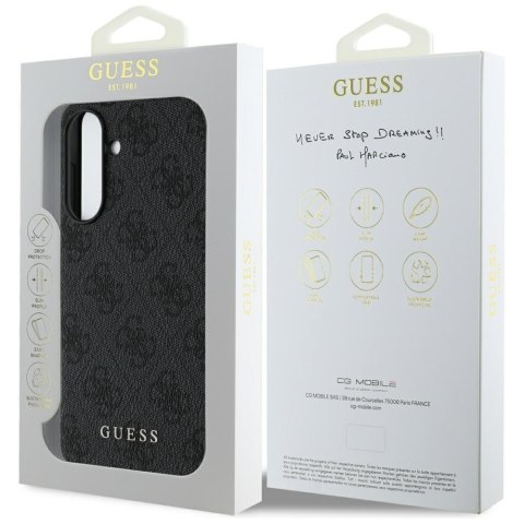 Guess Nakładka HC PU 4G Charm do Samsung Galaxy A56 Czarna Guess Nakładka HC PU 4G Charm do Samsung Galaxy A56 Czarna