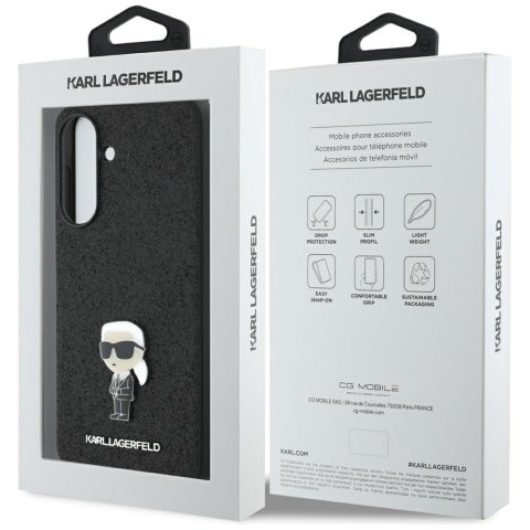 Karl Lagerfeld Nakładka HC Ikonik Fixed Glitter Ikonik Logo Metal Pin do Samsung Galaxy A36 Czarna Karl Lagerfeld Nakładka HC Ikonik Fixed Glitter Ikonik Logo Metal Pin do Samsung Galaxy A36 Czarna