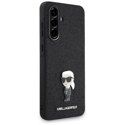 Karl Lagerfeld Nakładka HC Ikonik Fixed Glitter Ikonik Logo Metal Pin do Samsung Galaxy A56 Czarna Karl Lagerfeld Nakładka HC Ikonik Fixed Glitter Ikonik Logo Metal Pin do Samsung Galaxy A56 Czarna