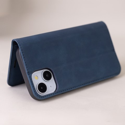 Etui Smart Suede do Honor 400 Lite granatowe