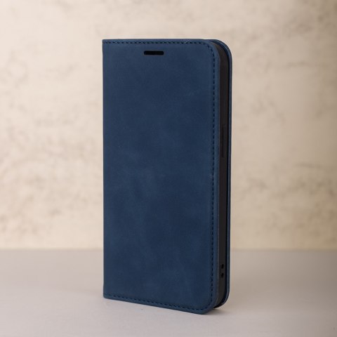 Etui Smart Suede do Honor 400 Lite granatowe