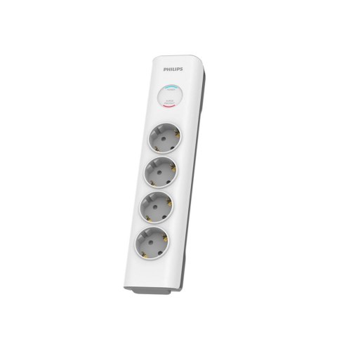 Listwa zasilająca antyprzepięciowa PHILIPS przedłużacz sieciowy 4 gniazda Schuko 2m 16A biała Listwa zasilająca antyprzepięciowa PHILIPS przedłużacz sieciowy 4 gniazda Schuko 2m 16A biała