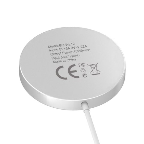 BWOO ładowarka bezprzewodowa PD WL-12, 15W, czarna BWOO ładowarka bezprzewodowa PD WL-12, 15W, czarna