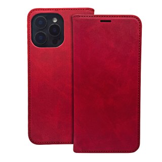 Etui Smart Suede do iPhone 16 Plus 6,7" czerwone