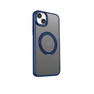 Nakładka Mag Ring Rotating do iPhone 15 Pro Max 6,7" granatowa
