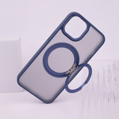 Nakładka Mag Ring Rotating do iPhone 15 Pro Max 6,7" granatowa Nakładka Mag Ring Rotating do iPhone 15 Pro Max 6,7" granatowa