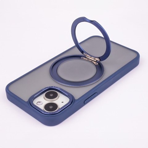 Nakładka Mag Ring Rotating do iPhone 15 Pro Max 6,7" granatowa Nakładka Mag Ring Rotating do iPhone 15 Pro Max 6,7" granatowa