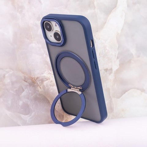Nakładka Mag Ring Rotating do iPhone 15 Pro Max 6,7" granatowa Nakładka Mag Ring Rotating do iPhone 15 Pro Max 6,7" granatowa
