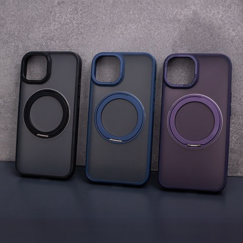 Nakładka Mag Ring Rotating do iPhone 15 Pro Max 6,7" granatowa Nakładka Mag Ring Rotating do iPhone 15 Pro Max 6,7" granatowa