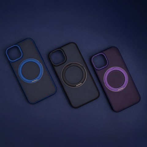 Nakładka Mag Ring Rotating do iPhone 15 Pro Max 6,7" granatowa Nakładka Mag Ring Rotating do iPhone 15 Pro Max 6,7" granatowa