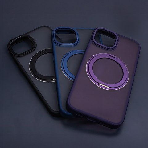 Nakładka Mag Ring Rotating do iPhone 15 Pro Max 6,7" granatowa Nakładka Mag Ring Rotating do iPhone 15 Pro Max 6,7" granatowa