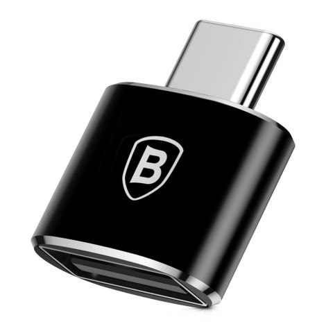 Adapter Baseus Mini przejściówka z USB-A na USB-C OTG - czarny Adapter Baseus Mini przejściówka z USB-A na USB-C OTG - czarny