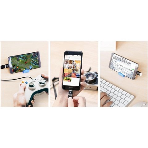 Adapter Baseus Mini przejściówka z USB-A na USB-C OTG - czarny Adapter Baseus Mini przejściówka z USB-A na USB-C OTG - czarny