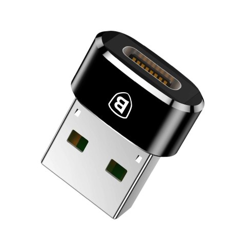 Adapter Baseus Mini przejściówka z USB-C na USB-A - czarny Adapter Baseus Mini przejściówka z USB-C na USB-A - czarny