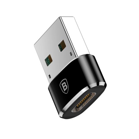 Adapter Baseus Mini przejściówka z USB-C na USB-A - czarny Adapter Baseus Mini przejściówka z USB-C na USB-A - czarny