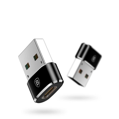 Adapter Baseus Mini przejściówka z USB-C na USB-A - czarny Adapter Baseus Mini przejściówka z USB-C na USB-A - czarny