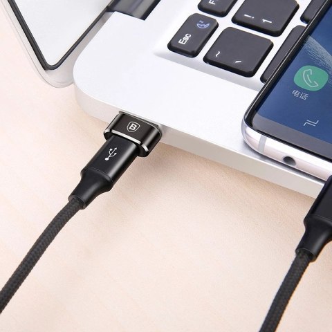 Adapter Baseus Mini przejściówka z USB-C na USB-A - czarny Adapter Baseus Mini przejściówka z USB-C na USB-A - czarny