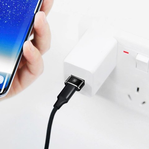 Adapter Baseus Mini przejściówka z USB-C na USB-A - czarny Adapter Baseus Mini przejściówka z USB-C na USB-A - czarny