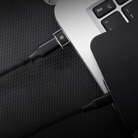 Adapter Baseus Mini przejściówka z USB-C na USB-A - czarny Adapter Baseus Mini przejściówka z USB-C na USB-A - czarny
