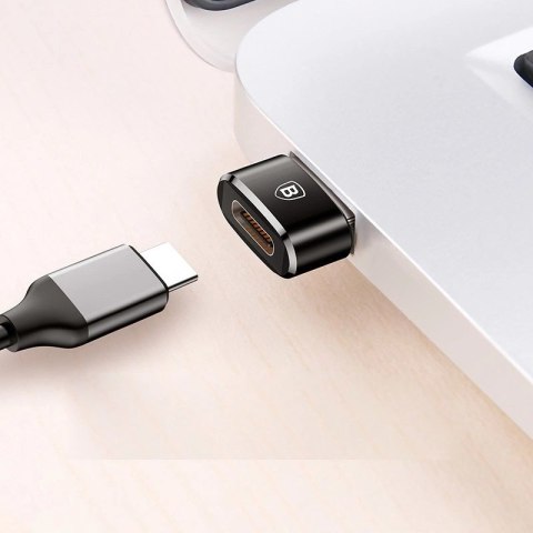 Adapter Baseus Mini przejściówka z USB-C na USB-A - czarny Adapter Baseus Mini przejściówka z USB-C na USB-A - czarny