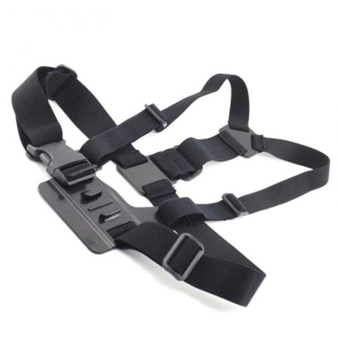 Chest Mount - szelki na klatkę piersiową do kamer sportowych GoPro SJCAM - czarne Chest Mount - szelki na klatkę piersiową do kamer sportowych GoPro SJCAM - czarne