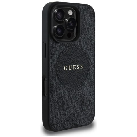 Guess Nakładka HC MagSafe PU 4G Circle with Classic Logo do iPhone 16 Pro Czarna Guess Nakładka HC MagSafe PU 4G Circle with Classic Logo do iPhone 16 Pro Czarna