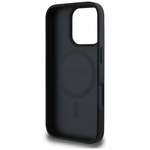 Guess Nakładka HC MagSafe PU 4G Circle with Classic Logo do iPhone 16 Pro Max Czarna Guess Nakładka HC MagSafe PU 4G Circle with Classic Logo do iPhone 16 Pro Max Czarna