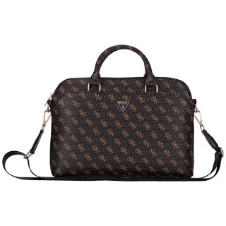 Guess torba Computer Bag New 4G Zipper Pocket & Triangle Logo do laptopa 15" czarna