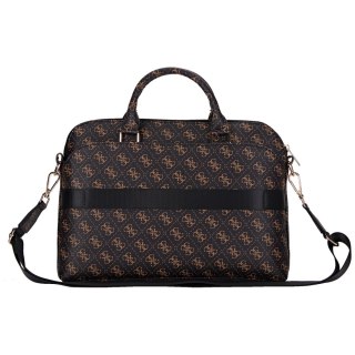 Guess torba Computer Bag New 4G Zipper Pocket & Triangle Logo do laptopa 15" czarna