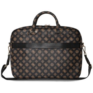 Guess torba Computer Bag Peony Front Pocket & Zipper Triangle Logo do laptopa 16" czarna