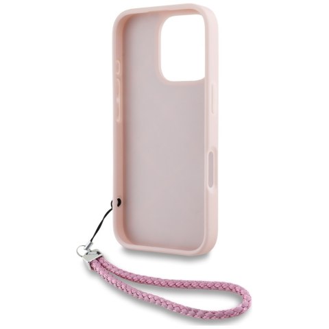 Karl Lagerfeld Nakładka HC Quilted PU Initial Logo & Chain Strap do iPhone 16 Pro Różowa