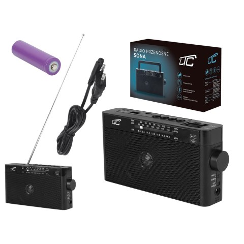 LTC przenośne radio SONA, Bluetooth, USB, TF, czarne LTC przenośne radio SONA, Bluetooth, USB, TF, czarne