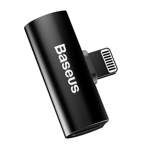 Baseus Audio Converter L46 adapter przejściówka ze złącza Lightning na 2x port Lightning czarny (CAL46-01) Baseus Audio Converter L46 adapter przejściówka ze złącza Lightning na 2x port Lightning czarny (CAL46-01)