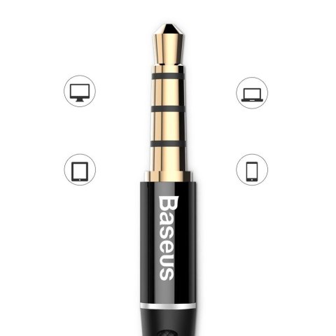 Baseus Encok H06 douszne słuchawki zestaw słuchawkowy z pilotem srebrny (NGH06-0S) Baseus Encok H06 douszne słuchawki zestaw słuchawkowy z pilotem srebrny (NGH06-0S)