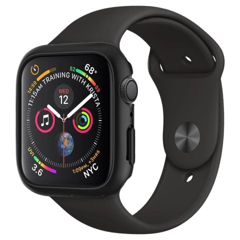 Etui Spigen Thin Fit na Apple Watch 4/5/6/SE (44mm) - czarne Etui Spigen Thin Fit na Apple Watch 4/5/6/SE (44mm) - czarne