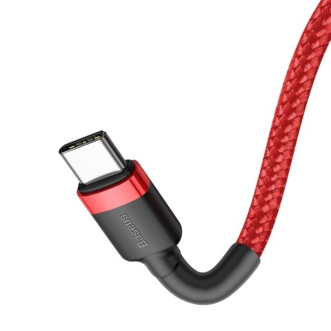 Kabel Baseus CATKLF-G09 USB-C - USB-C PD QC 60W 3A 480Mb/s 1m - czerwony Kabel Baseus CATKLF-G09 USB-C - USB-C PD QC 60W 3A 480Mb/s 1m - czerwony