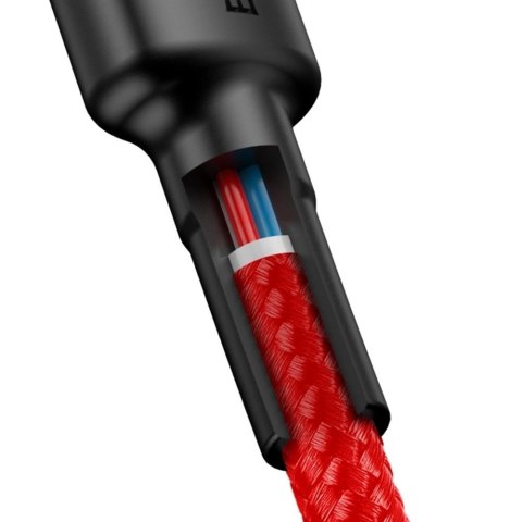 Kabel Baseus CATKLF-G09 USB-C - USB-C PD QC 60W 3A 480Mb/s 1m - czerwony Kabel Baseus CATKLF-G09 USB-C - USB-C PD QC 60W 3A 480Mb/s 1m - czerwony